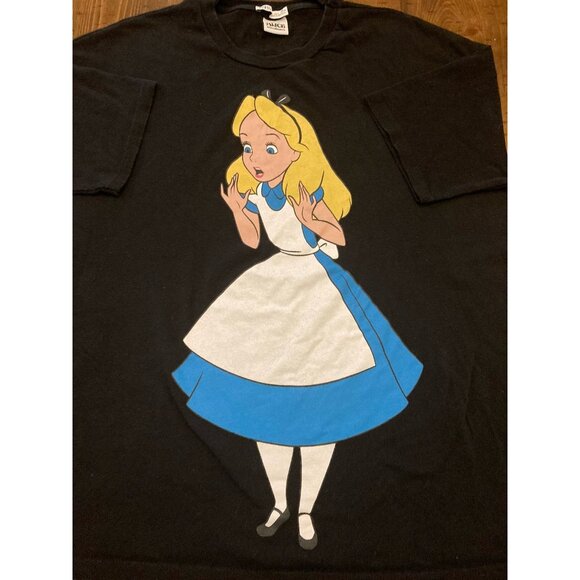 Zara Alice In Wonderland Disney T-Shirt Sz L Character Graphic Tee - Picture 2 of 5